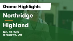 Northridge  vs Highland  Game Highlights - Jan. 18, 2022