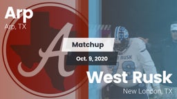 Matchup: Arp  vs. West Rusk  2020