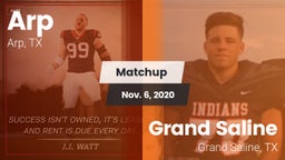 Matchup: Arp  vs. Grand Saline  2020