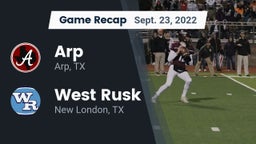 Recap: Arp  vs. West Rusk  2022