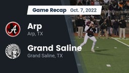 Recap: Arp  vs. Grand Saline  2022