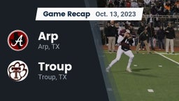 Recap: Arp  vs. Troup  2023