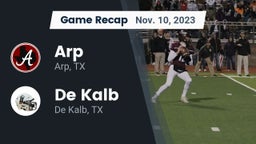 Recap: Arp  vs. De Kalb  2023