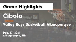 Cibola  vs Valley Boys Basketball Albuquerque Game Highlights - Dec. 17, 2021