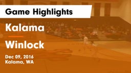 Kalama  vs Winlock Game Highlights - Dec 09, 2016