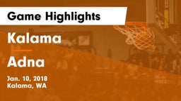 Kalama  vs Adna  Game Highlights - Jan. 10, 2018