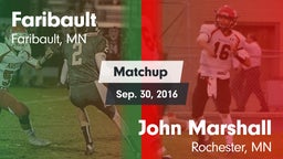 Matchup: Faribault High vs. John Marshall  2016