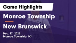 Monroe Township  vs New Brunswick  Game Highlights - Dec. 27, 2023