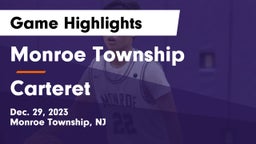 Monroe Township  vs Carteret  Game Highlights - Dec. 29, 2023
