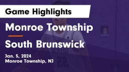Monroe Township  vs South Brunswick  Game Highlights - Jan. 5, 2024