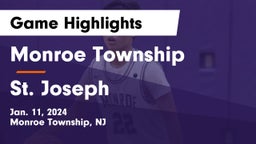 Monroe Township  vs St. Joseph  Game Highlights - Jan. 11, 2024