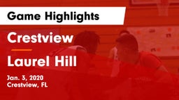 Crestview  vs Laurel Hill  Game Highlights - Jan. 3, 2020