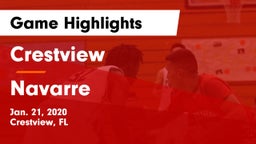 Crestview  vs Navarre  Game Highlights - Jan. 21, 2020