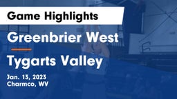 Greenbrier West  vs Tygarts Valley  Game Highlights - Jan. 13, 2023