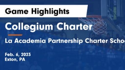 Collegium Charter  vs La Academia Partnership Charter School Game Highlights - Feb. 6, 2023