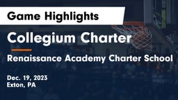 Collegium Charter  vs Renaissance Academy Charter School Game Highlights - Dec. 19, 2023