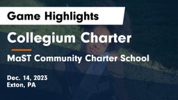 Collegium Charter  vs MaST Community Charter School Game Highlights - Dec. 14, 2023