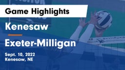 Kenesaw  vs Exeter-Milligan  Game Highlights - Sept. 10, 2022
