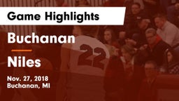 Buchanan  vs Niles  Game Highlights - Nov. 27, 2018