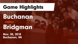 Buchanan  vs Bridgman  Game Highlights - Nov. 30, 2018