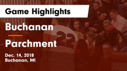 Buchanan  vs Parchment Game Highlights - Dec. 14, 2018