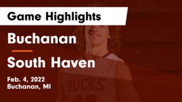 Buchanan  vs South Haven  Game Highlights - Feb. 4, 2022