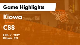 Kiowa  vs CSS Game Highlights - Feb. 7, 2019