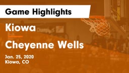Kiowa  vs Cheyenne Wells   Game Highlights - Jan. 25, 2020
