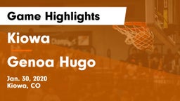 Kiowa  vs Genoa Hugo Game Highlights - Jan. 30, 2020
