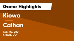 Kiowa  vs Calhan  Game Highlights - Feb. 20, 2021