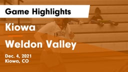 Kiowa  vs Weldon Valley Game Highlights - Dec. 4, 2021