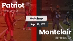 Matchup: Patriot  vs. Montclair  2017