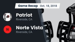 Recap: Patriot  vs. Norte Vista  2018