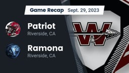 Recap: Patriot  vs. Ramona  2023