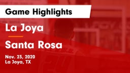 La Joya  vs Santa Rosa  Game Highlights - Nov. 23, 2020