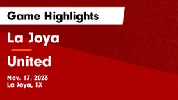La Joya  vs United Game Highlights - Nov. 17, 2023