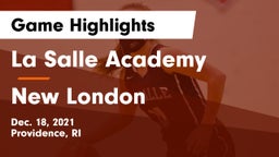 La Salle Academy vs New London   Game Highlights - Dec. 18, 2021