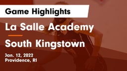La Salle Academy vs South Kingstown  Game Highlights - Jan. 12, 2022