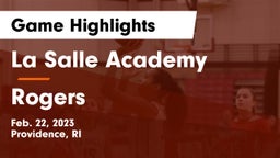 La Salle Academy vs Rogers  Game Highlights - Feb. 22, 2023