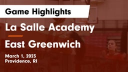La Salle Academy vs East Greenwich  Game Highlights - March 1, 2023