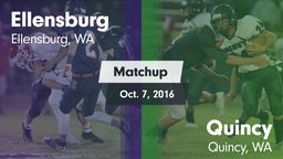 Matchup: Ellensburg High vs. Quincy  2016