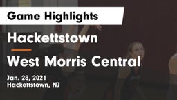 Hackettstown  vs West Morris Central  Game Highlights - Jan. 28, 2021