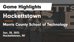 Hackettstown  vs Morris County School of Technology Game Highlights - Jan. 20, 2022