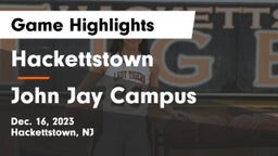 Hackettstown  vs John Jay Campus Game Highlights - Dec. 16, 2023