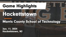 Hackettstown  vs Morris County School of Technology Game Highlights - Jan. 11, 2024