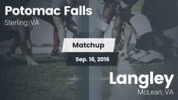Matchup: Potomac Falls High S vs. Langley  2016