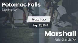 Matchup: Potomac Falls High S vs. Marshall  2016