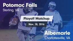 Matchup: Potomac Falls High S vs. Albemarle  2016