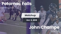 Matchup: Potomac Falls High S vs. John Champe   2018