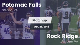 Matchup: Potomac Falls High S vs. Rock Ridge  2018